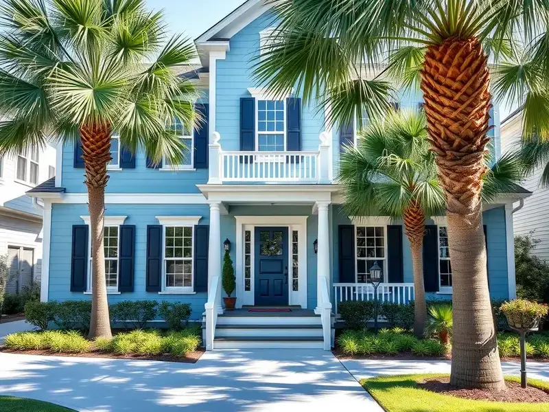 Exterior painting project on Johns Island home